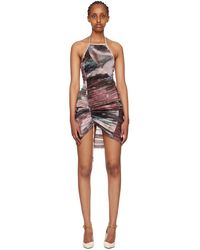 Balmain - Robe courte e à motif graphique imprimé - Lyst