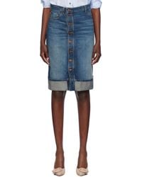 Victoria Beckham - Skirts > denim skirts - Lyst