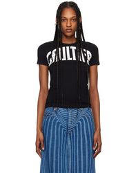Jean Paul Gaultier - T-shirt noir à logo modifié - très gaultier - Lyst