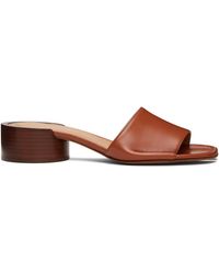 Maison Margiela - Tan Tabi Mule Heeled Sandals - Lyst