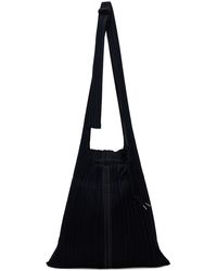 Femme Sacs Sacs porté épaule Sac porté épaule médium à design plissé Pleats Please Issey Miyake en coloris Noir 