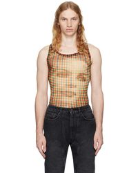 Jean Paul Gaultier - &レッド The Tartan Face タンクトップ - Lyst