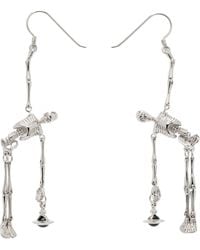 Vivienne Westwood シルバー＆ブルー Kitty ピアス ブラック | Lyst