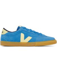 Veja - Baskets Volley Bleu Et Jaune En Suède - Lyst