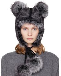 Anna Sui - Ssense Exclusive & Faux Fur Teddy Bear Hat - Lyst