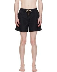 Jacquemus - Black Le Raphia 'le Maillot Praia' Swim Shorts - Lyst