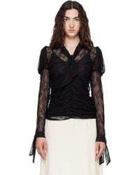Anna Sui - Long Sleeve Blouse - Lyst