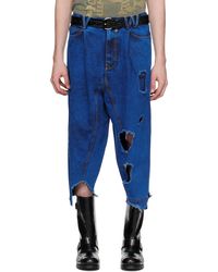 Vivienne Westwood - Jean bleu à effet décoloré - Lyst