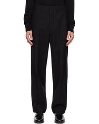 Lemaire - Black Maxi Trousers - Lyst
