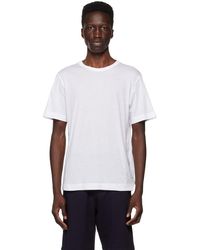 Dries Van Noten - White Overlock Stitch T-shirt - Lyst