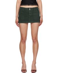 GUIZIO - Ssense限定 グリーン Anais カーゴ ミニスカート - Lyst