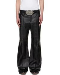Lu'u Dan - Bruce Lee X Lựu Đạn Lựu Bells Bell Bottom Leather Pants - Lyst