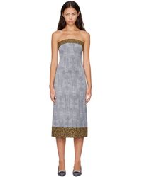 Super Yaya - Thalia Midi Dress - Lyst