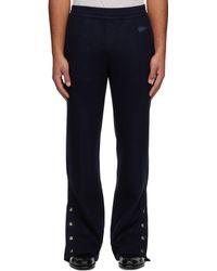 Givenchy - Pantalon Noir En Laine Et Cachemire À Écusson À Logo - Lyst