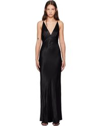 Bec & Bridge - Robe Longue Moon Dance Noire À Col En V - Lyst