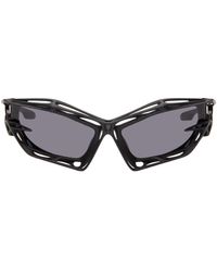 Givenchy - Black Giv Cut Cage Sunglasses - Lyst