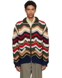 Sacai - Mix Crochet Knit Blouson Jacket - Lyst