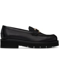 Ferragamo - ブラック Gancini Ornament ローファー - Lyst