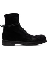 Marsèll - Zucca Zeppa Leather Combat Boots - Lyst