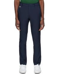 Lacoste - Navy Slim-fit Trousers - Lyst