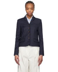 THE GARMENT - ネイビー Denver ミニ テーラードジャケット - Lyst