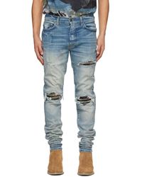 light blue amiri jeans