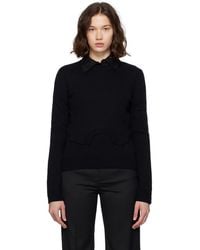 MM6 by Maison Margiela - Wool Sweater - Lyst