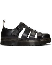 chilton black hydro-leather BLACK HYDRO LEATHER | Sandales Dr. Martens Homme  • Dr. Pasten