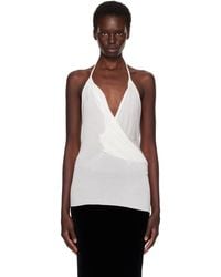 Rick Owens - Off- Tower Draped Top - Lyst