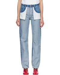 MM6 by Maison Margiela - Straight-Leg Jeans - Lyst