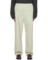 Lemaire - Green Relaxed Trousers - Lyst