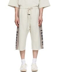 Fear Of God - Panelled Raw Cut Off Sweat Shorts - Lyst