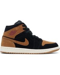 Nike - Tan Air Jordan 1 Mid Se Sneakers - Lyst