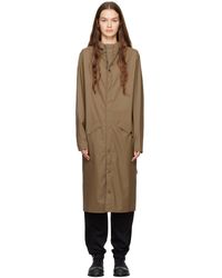 unisex Miinto Vêtements Manteaux & Vestes Manteaux Manteaux longs Essential Long Jacket Wood Brun Taille: L 