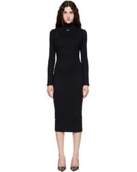 Off-White c/o Virgil Abloh - Off Stamp Rib Round Maxi Dress - Lyst