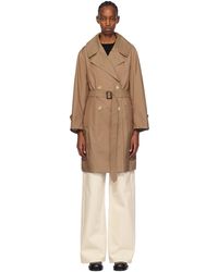 Max Mara - Trench vtrench brun - the cube - Lyst