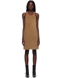 TOTEME - Toteme Tan Scoop Neck Midi Dress - Lyst