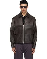 Courreges - 2-Pocket Leather Jacket - Lyst
