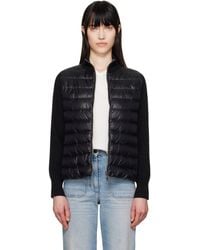 Moncler - Padded Wool Zip-Up Down Jacket - Lyst
