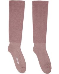 Rick Owens - Pink Knee High Socks - Lyst