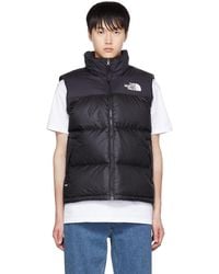 black north face gilet mens