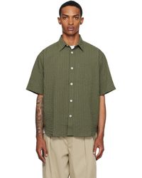 Norse Projects - Khaki Mo Oversized Stripe Ss Shirt - Lyst
