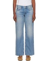 Rag & Bone - Saige Relaxed Straight Jeans - Lyst