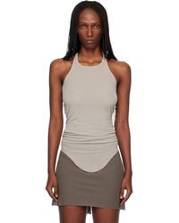Rick Owens - Off- Temple Basic Rib Tank Top - Lyst