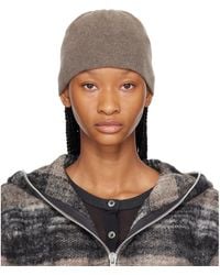 Our Legacy - Taupe Merino Wool Beanie - Lyst