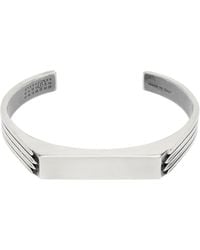 MM6 by Maison Martin Margiela - Engraved-Logo Bracelet - Lyst