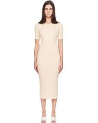 Pleats Please Issey Miyake - Off- Monthly Colors August Midi Dress - Lyst