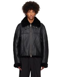 Entire studios - 01 Shearling Jacket - Lyst