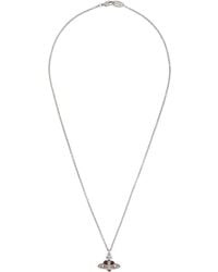 Vivienne Westwood - Diamante Heart Pendant Necklace - Lyst