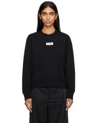 MM6 by Maison Margiela - Logo Patch Sweatshirt - Lyst
